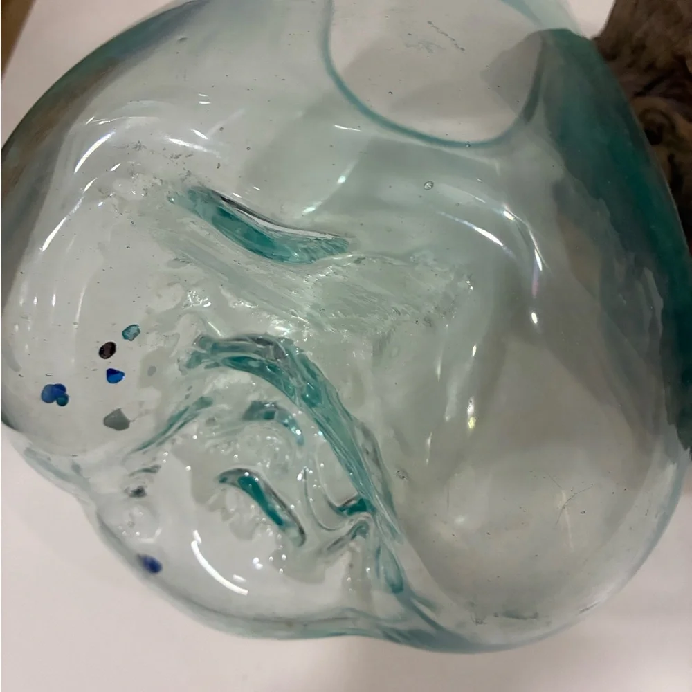 Atrium/Fishbowl Glass Teak Burl Wood Fishbowl/Airplant Display
Molten Glass - Picture 7 of 14